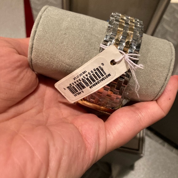 NWT Michele Deco Day Two-Tone Diamond Dial Watch - Picture 6 of 9